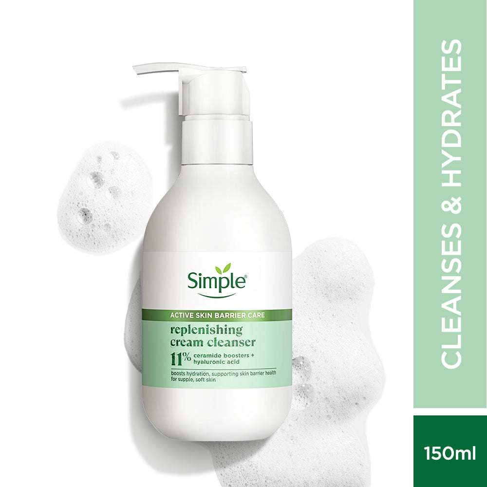 Simple Active Skin Barrier Care Replenishing Cream Cleanser 150ml