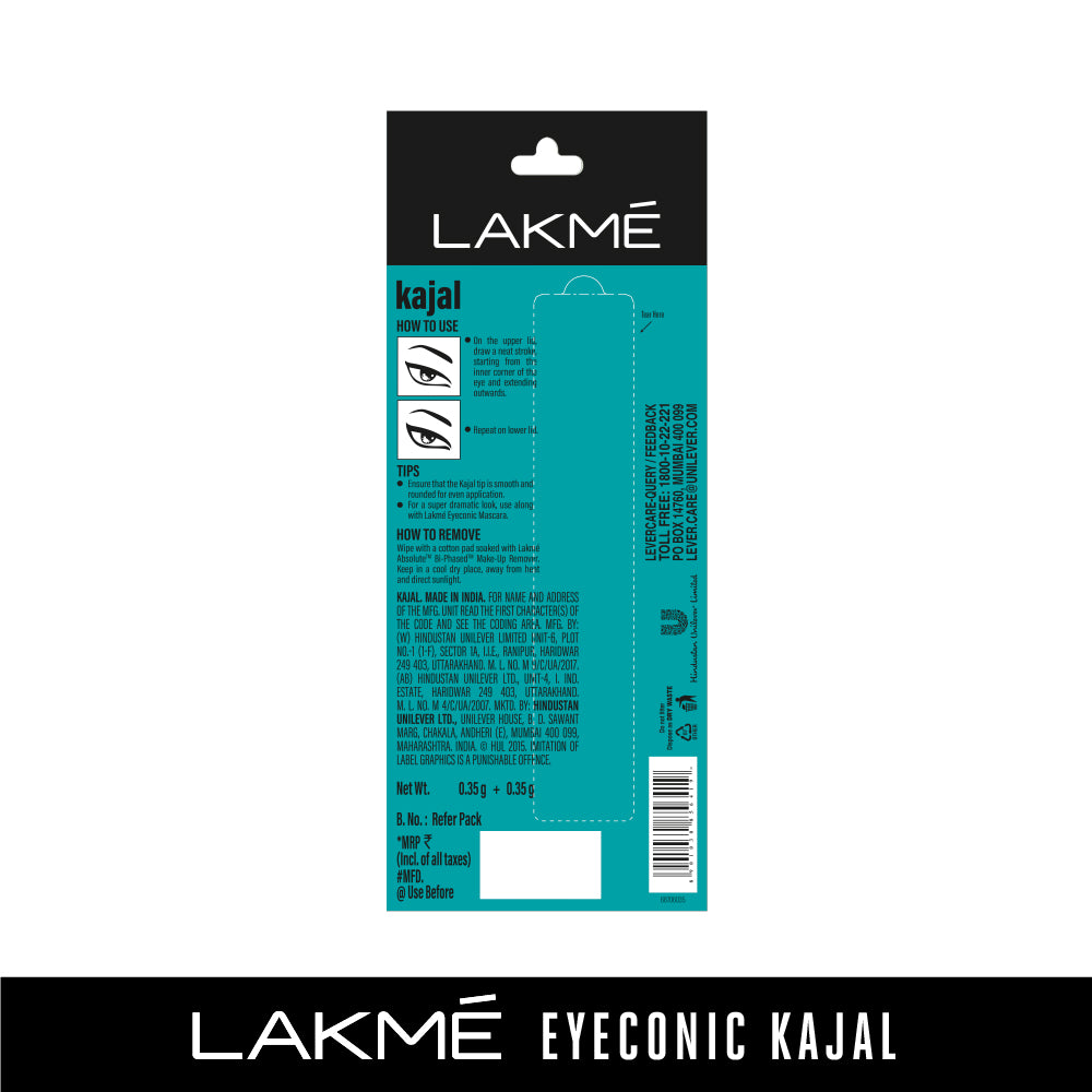 Lakmē 9 to 5 Eyeconic Kajal Twin Pack