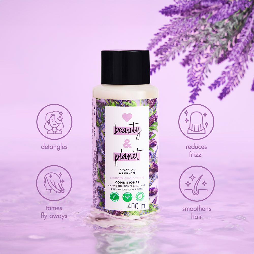 LBP Natural Argan Oil & Lavender Paraben Free Anti-Frizz Conditioner - 400ml