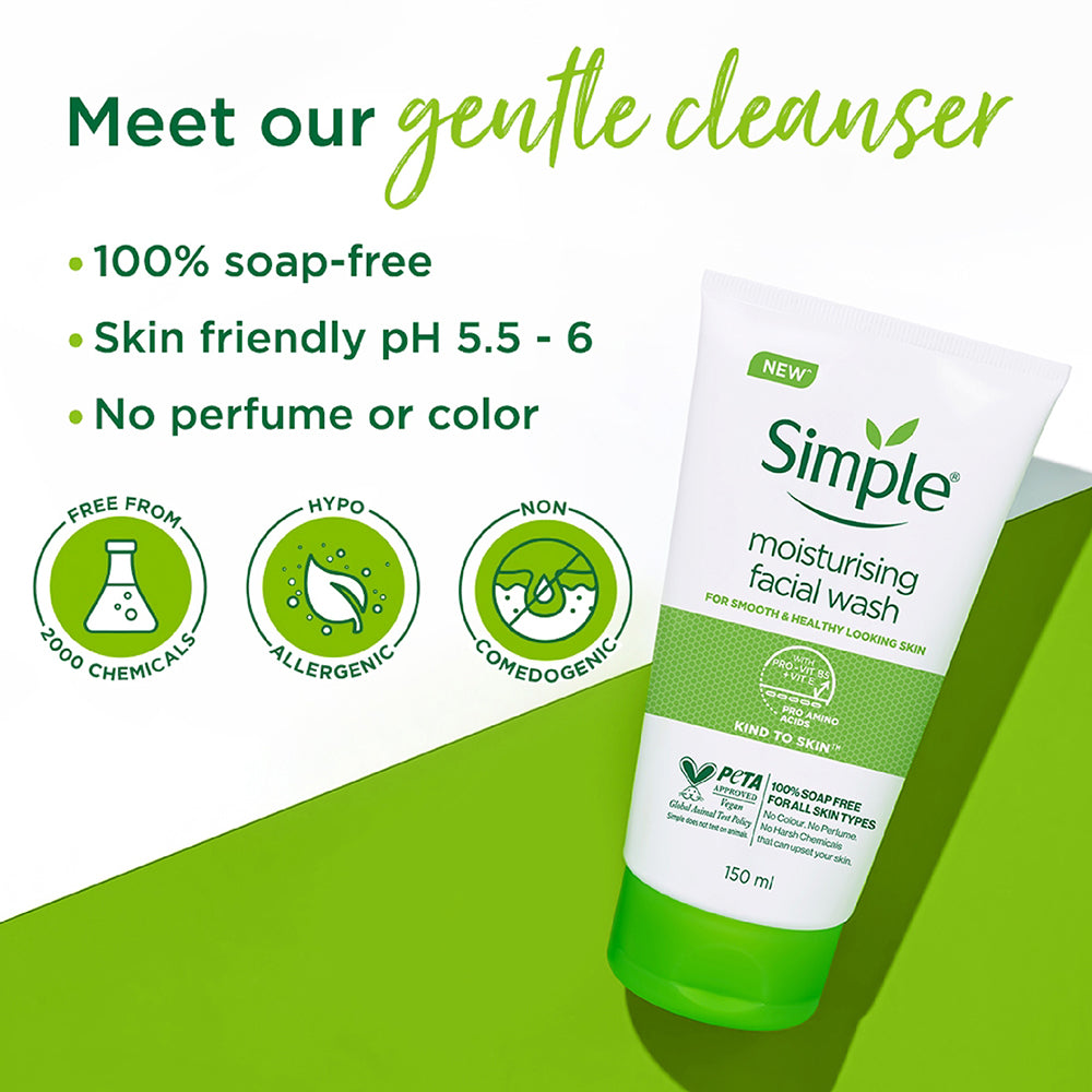 Moisturising Facial Wash with Pro-Vit B5 & Vit E - 150 ml