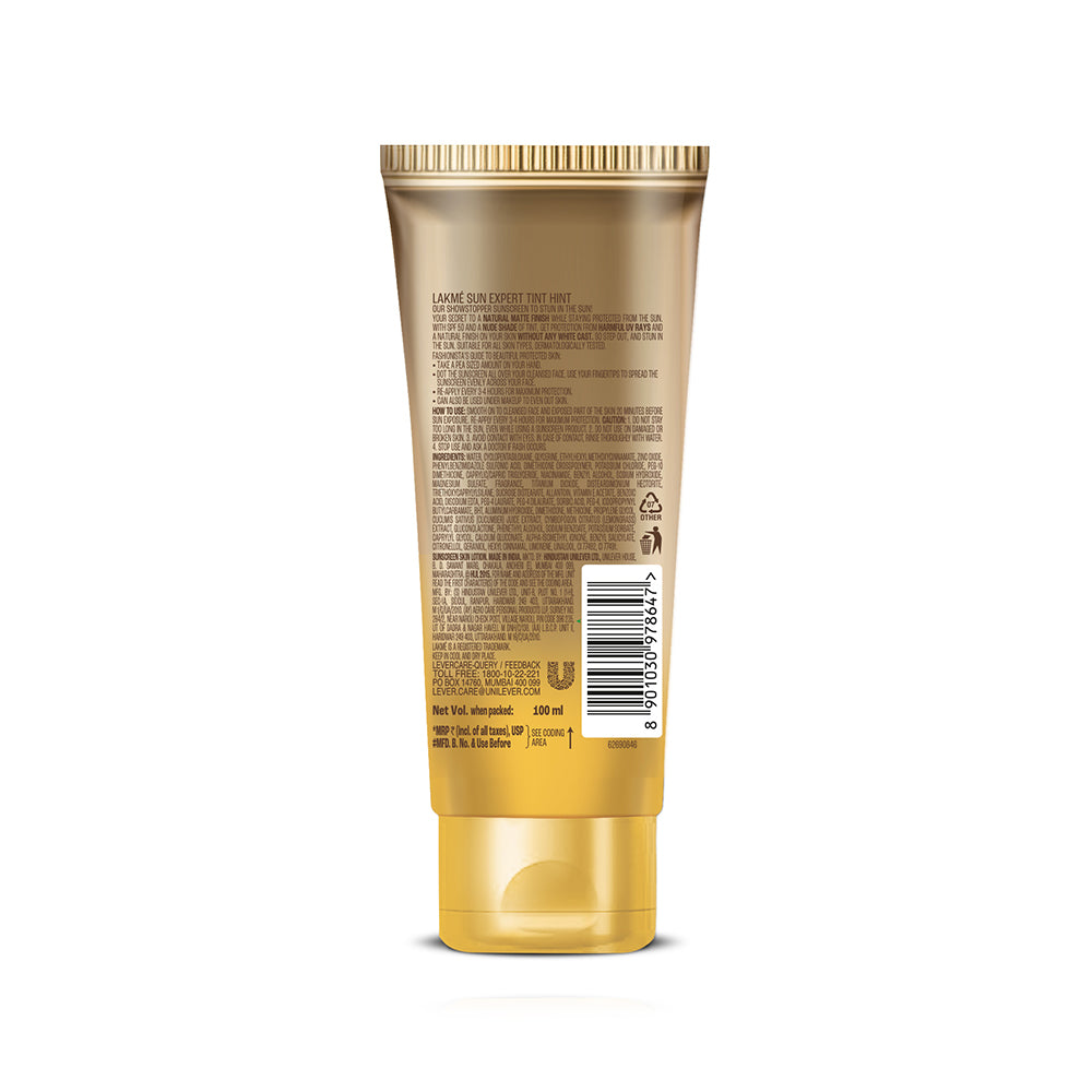 Lakmē Sun Expert Tinted Sunscreen 50SPF 100g