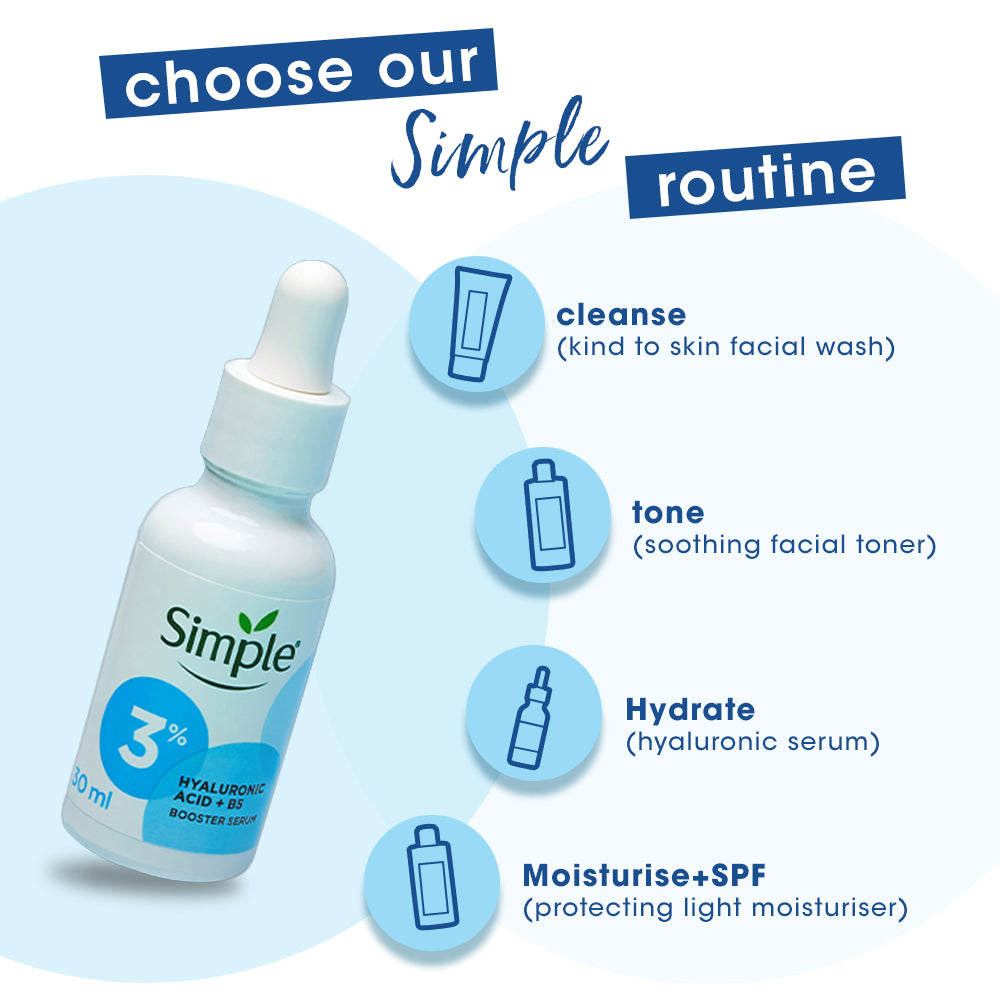 Simple Booster Serum 3% Hyaluronic Acid + Vit B5 30ml