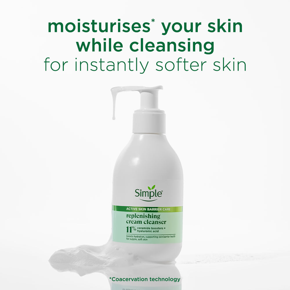 Simple Active Skin Barrier Care Replenishing Cream Cleanser 150ml