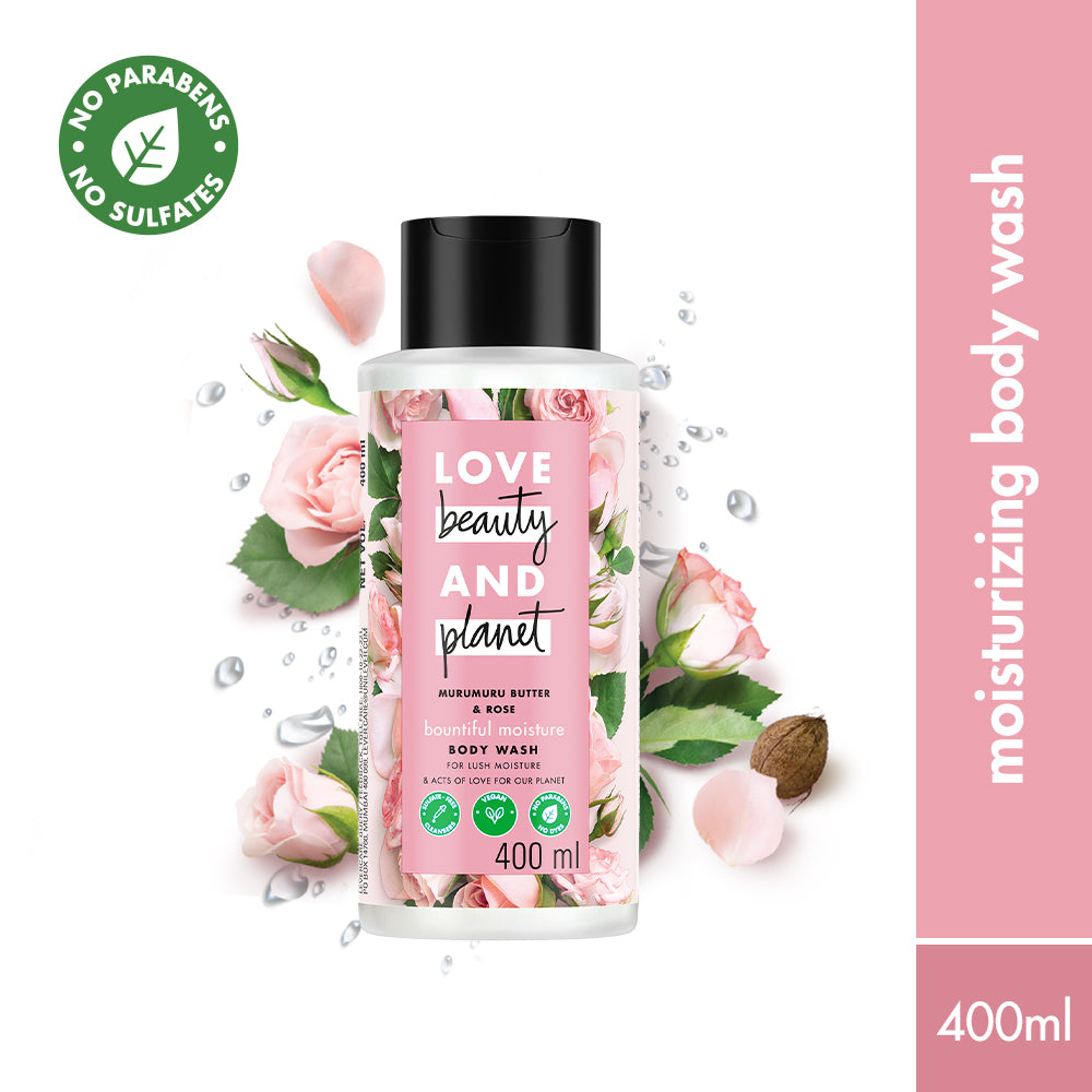 Murumuru Butter & Rose Moisturizing Body Wash - 400ml
