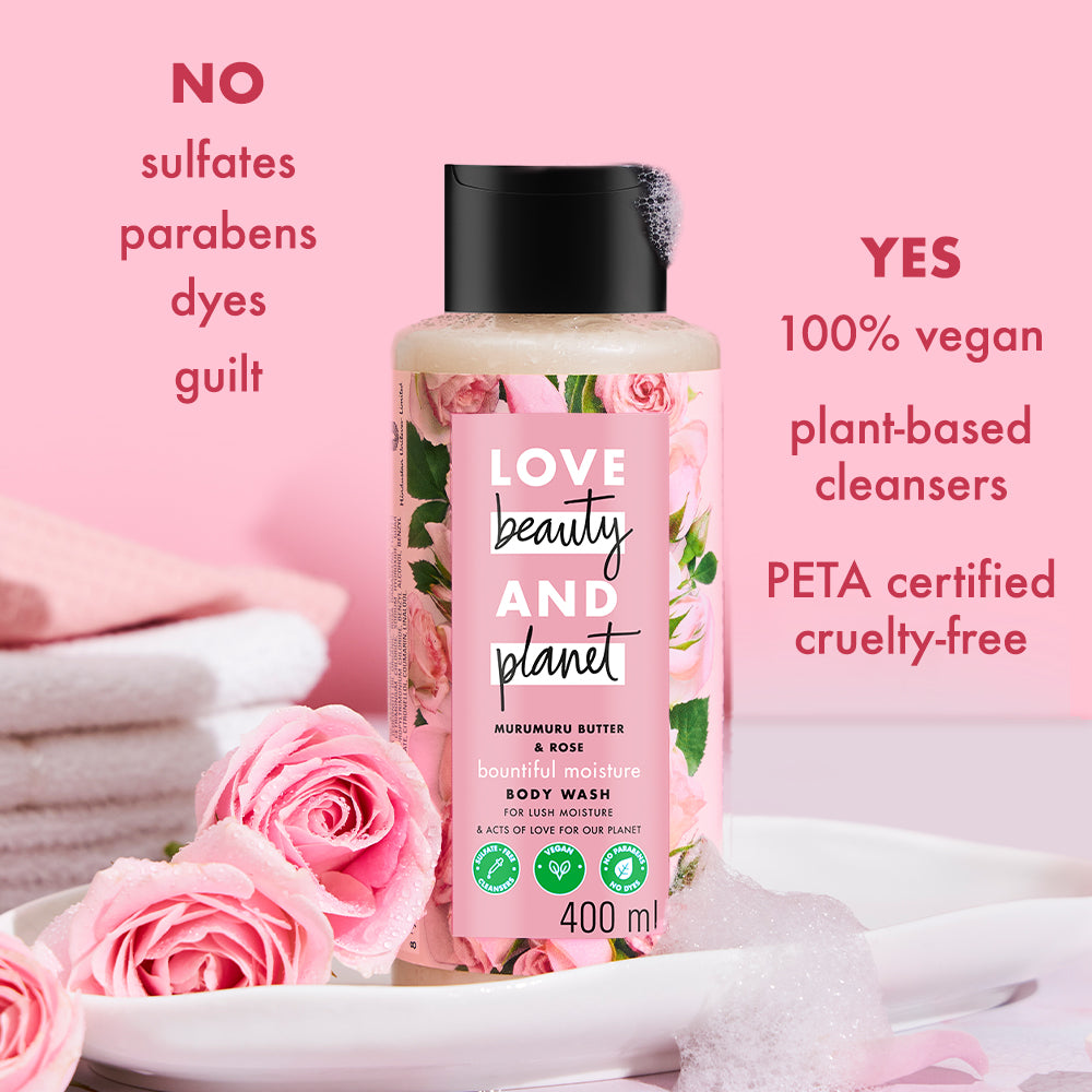 Murumuru Butter & Rose Moisturizing Body Wash - 400ml