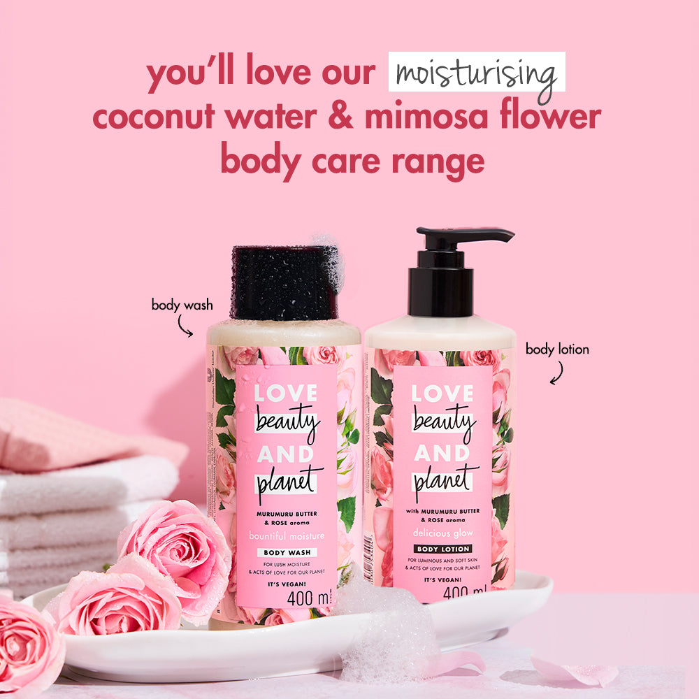 Murumuru Butter & Rose Moisturizing Body Wash - 400ml