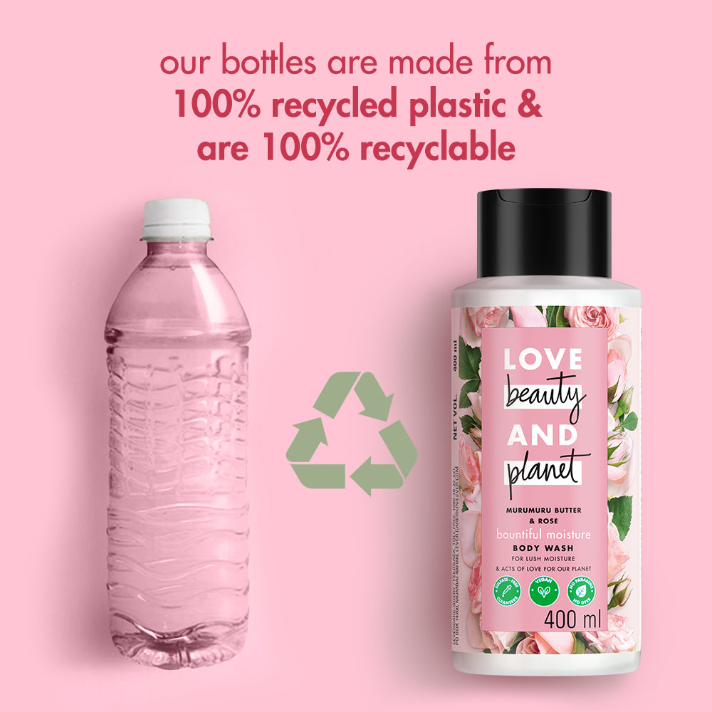 Murumuru Butter & Rose Moisturizing Body Wash - 400ml