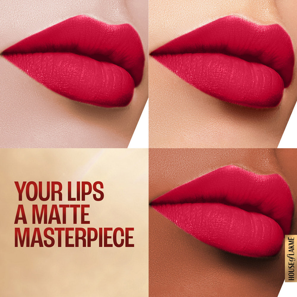 9to5 Powerplay Priming Matte Lipstick - Iconic Red