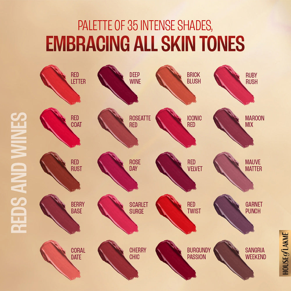 9to5 Powerplay Priming Matte Lipstick - Red Velvet