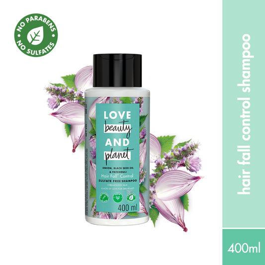 Onion, Black Seed & Patchouli Hairfall Control Sulfate Free Shampoo - 400ml