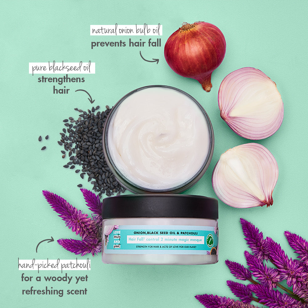 Onion, Black Seed Oil & Patchouli Hairfall Control, Paraben Free Hair Mask - 200ml
