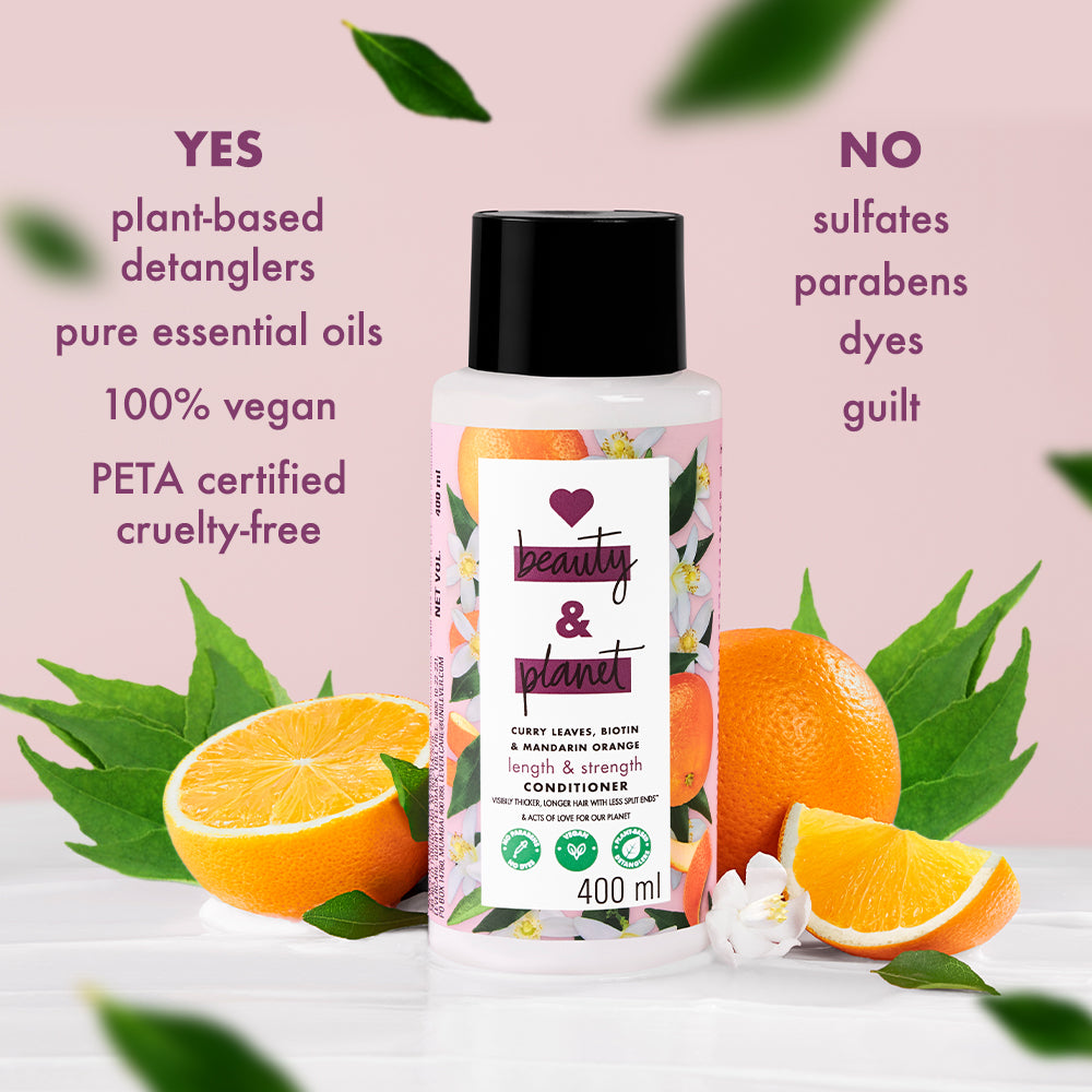 Curry Leaves, Biotin & Mandarin Paraben Free Conditioner - 400ml