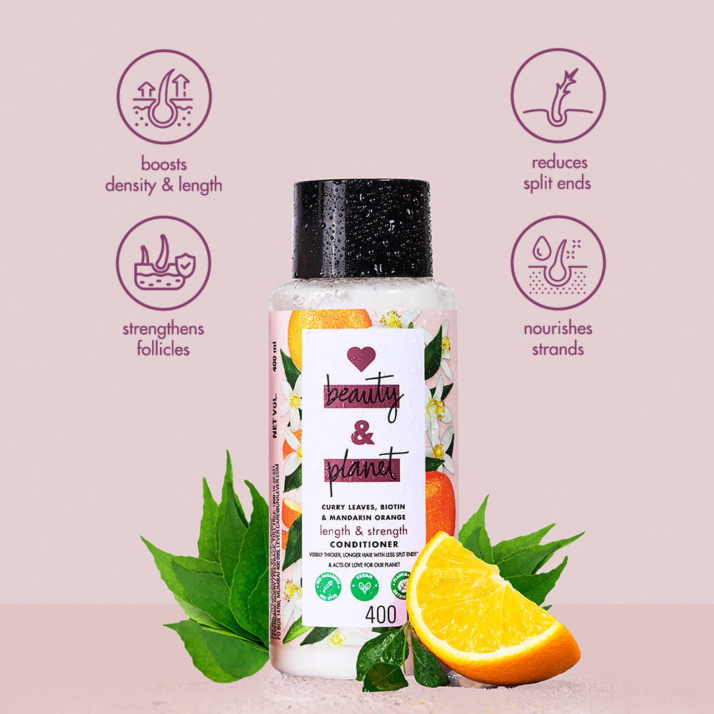Curry Leaves, Biotin & Mandarin Paraben Free Conditioner - 400ml
