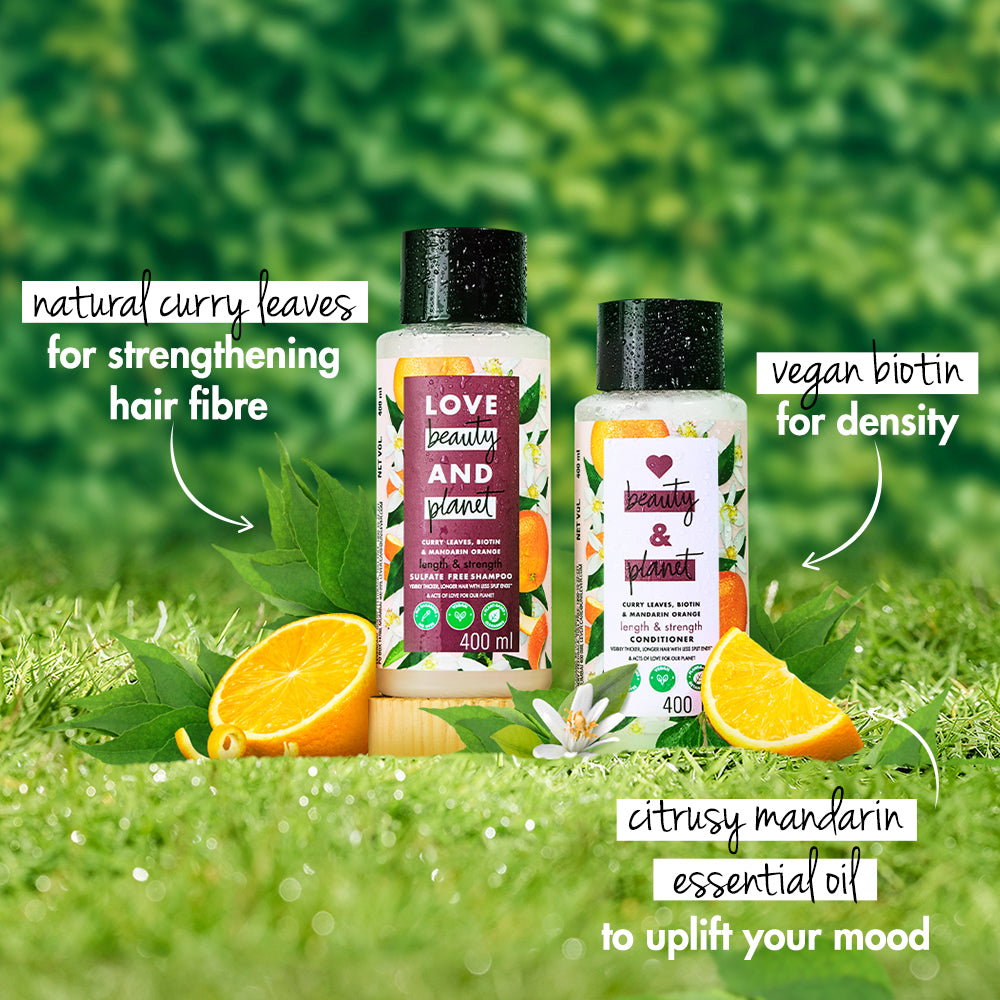 Curry Leaves, Biotin & Mandarin Sulfate Free Shampoo - 400ml