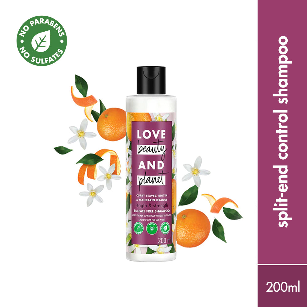 Curry Leaves, Biotin & Mandarin Sulfate Free Shampoo for - 200ml