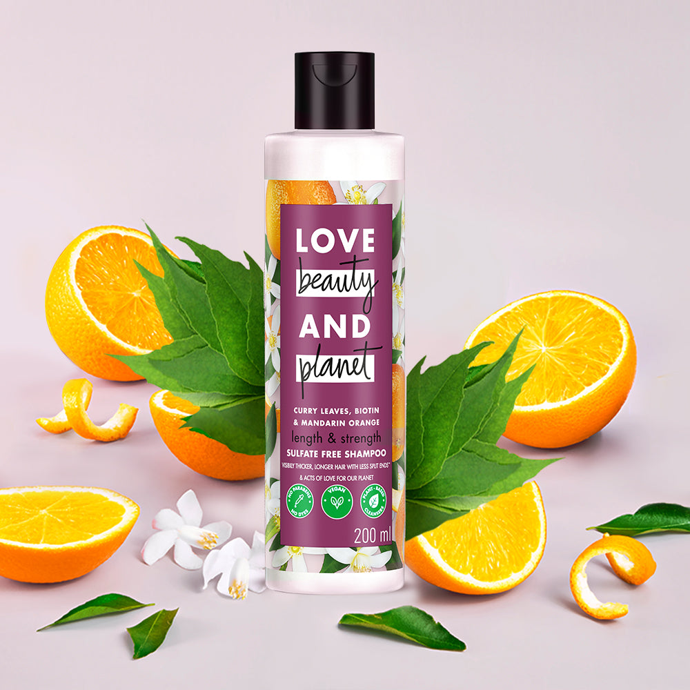 Curry Leaves, Biotin & Mandarin Sulfate Free Shampoo for - 200ml
