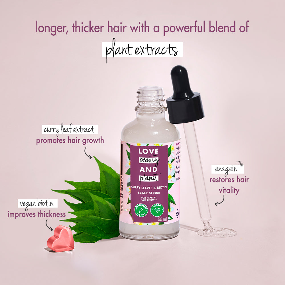 Curry Leaves & Vegan Biotin Hair Growth Scalp Serum 50ml