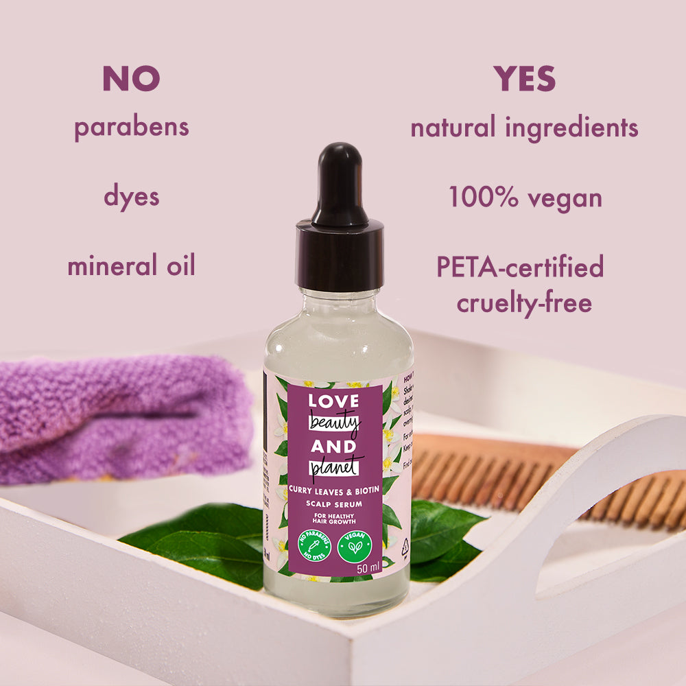 Curry Leaves & Vegan Biotin Hair Growth Scalp Serum 50ml