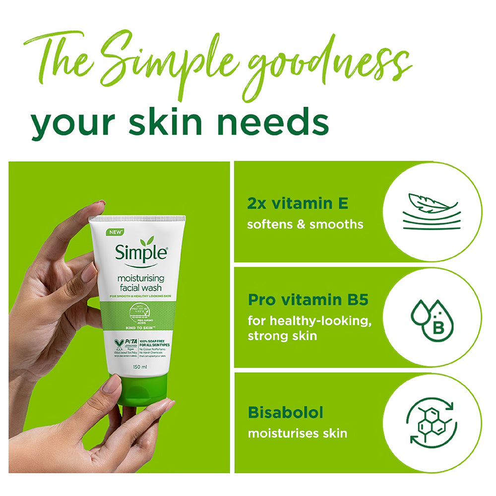 Moisturising Facial Wash with Pro-Vit B5 & Vit E - 150 ml