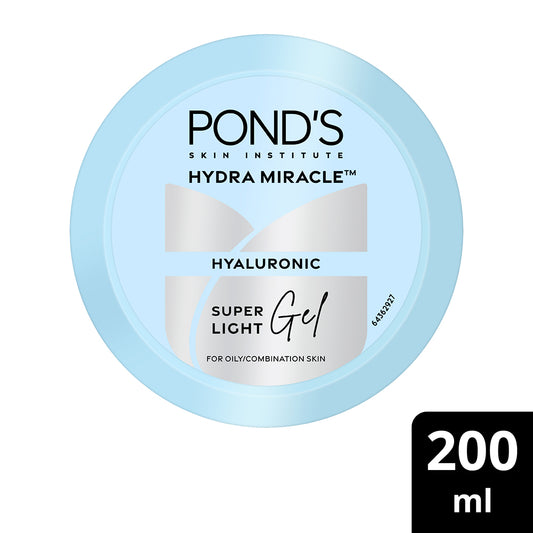 Ponds Super Light Gel Oil-Free Moisturize With Hyaluronic Acid & Vitamin E, 200ml