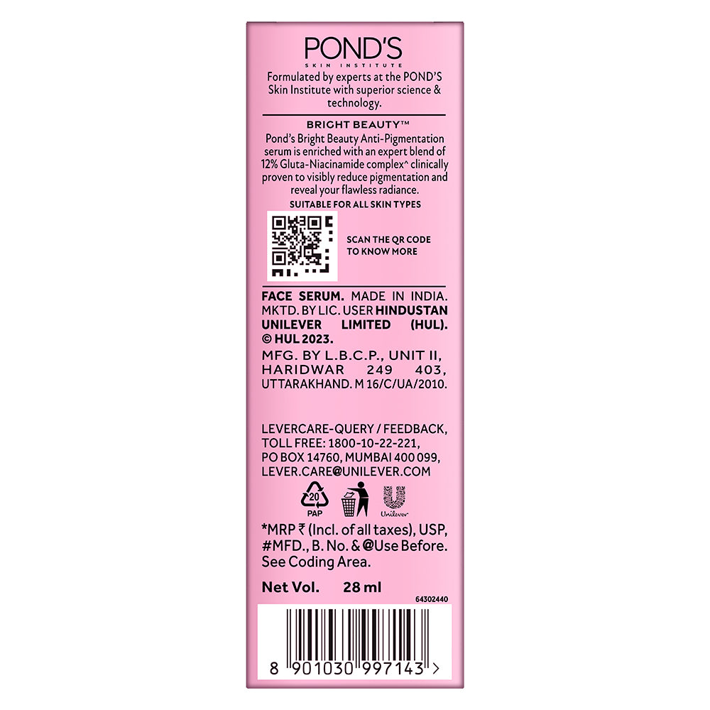 Pond's Anti-Pigmentation Serum with Gluta-Niacinamide Complex, 28ml