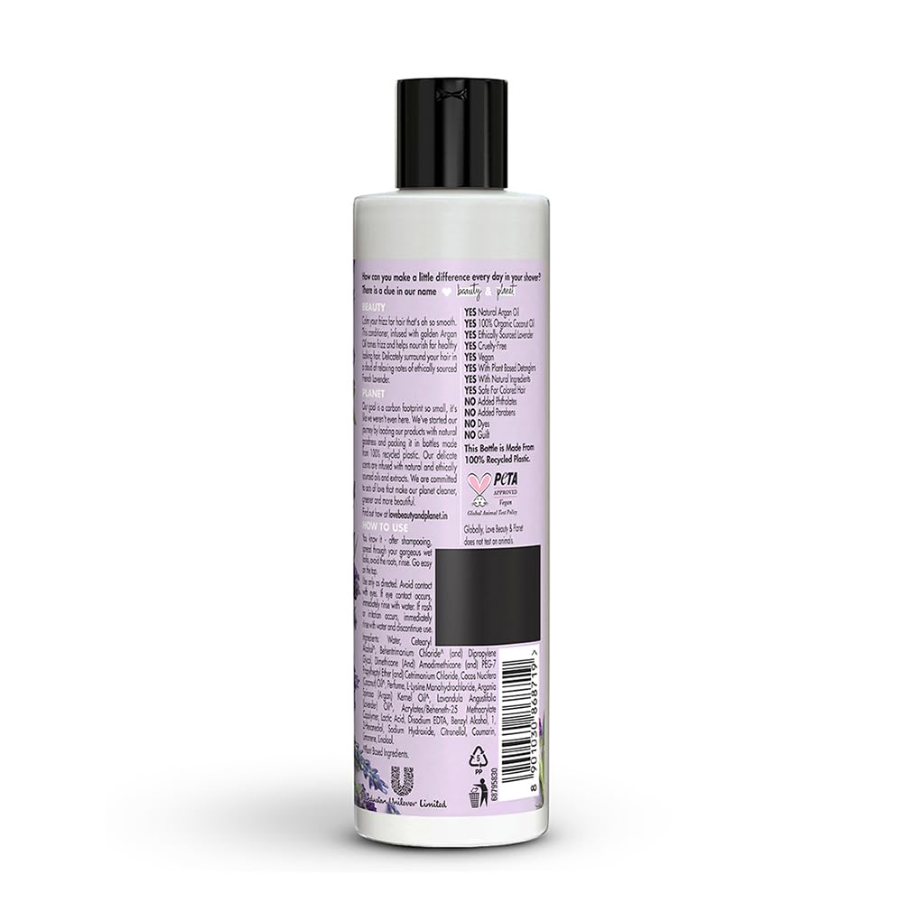 Argan Oil & Lavender Paraben Free Anti-Frizz Conditioner - 200ml