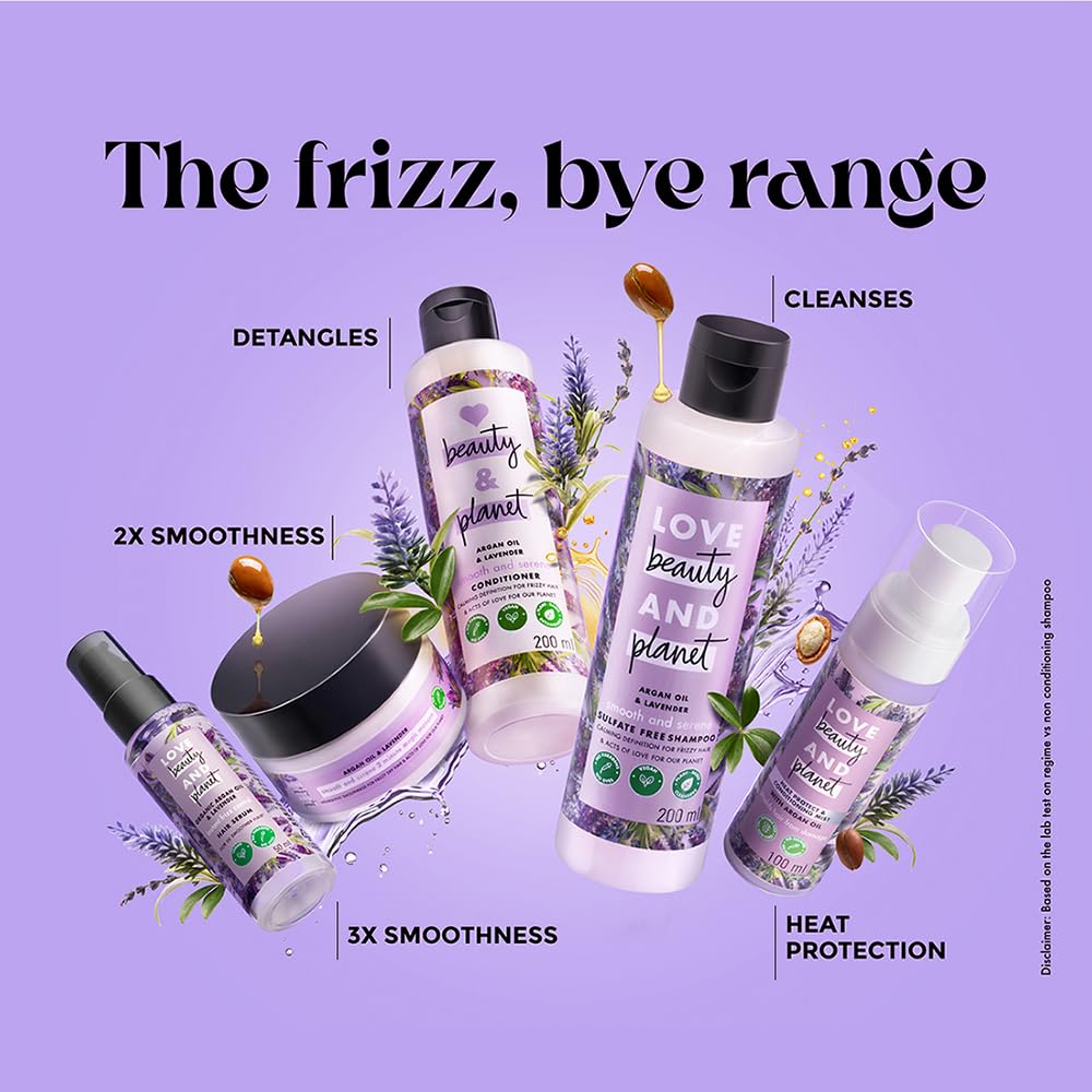 Argan Oil & Lavender Paraben Free Anti-Frizz Conditioner - 200ml