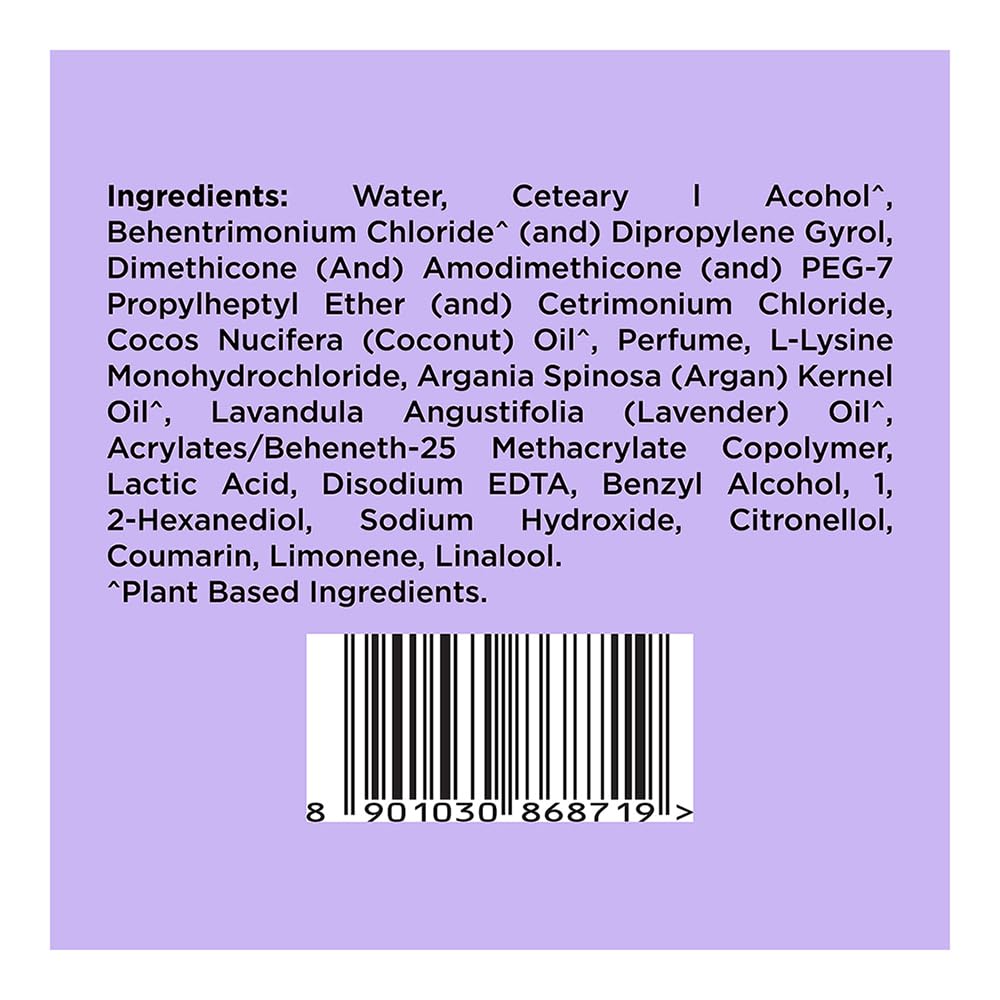 Argan Oil & Lavender Paraben Free Anti-Frizz Conditioner - 200ml